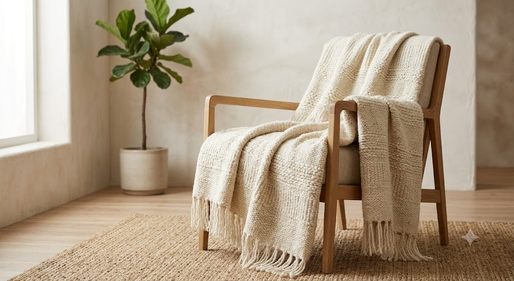 Handwoven Wool Throw