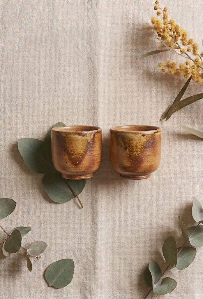 Wood-Fired Sake Cup (Pair)