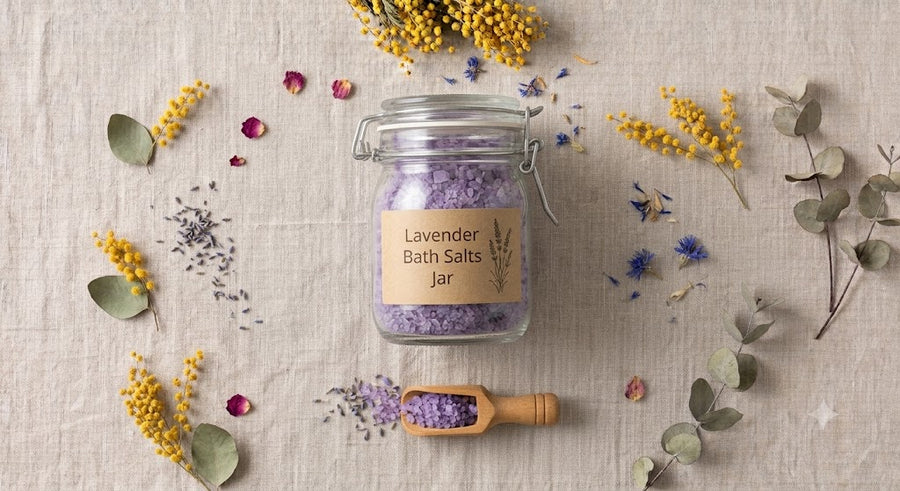 Lavender Bath Salts Jar